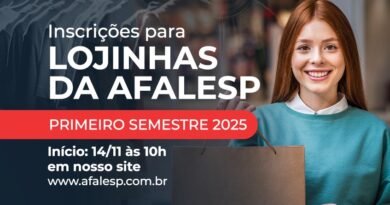 Inscrição para as Lojinhas na Afalesp – 1º semestre de 2025